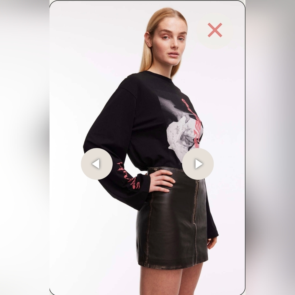 Oval Square Angle Blouse  Oversized Design Fits XS-M